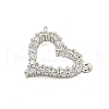 Rack Plating Brass Micro Pave Clear Cubic Zirconia Charms KK-U021-03P-2