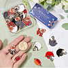 SUNNYCLUE 32Pcs 8 Styles Rugby Themed Alloy Enamel Pendants Sets ENAM-SC0005-15-3