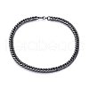 304 Stainless Steel Curb Chain Necklaces NJEW-H493-21B-1