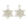 Alloy Micro Pave Clear Cubic Zirconia Pendants FIND-Z061-05S-1