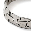 Non-Tarnish 201 Stainless Steel Rectangle Watch Band Bracelet BJEW-H550-01P-4