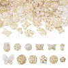  96Pcs 12 Styles UV Plating Acrylic Beads MACR-TA0001-32-1
