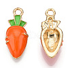 Light Gold Tone Alloy Enamel Pendants ENAM-N056-196-2