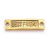 Tibetan Style Links connectors for Friendship X-TIBE-4270-AG-FF-2