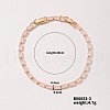Elegant and Versatile Rectangle Brass Glass Bracelets for European and American Fashion QW9736-3-1