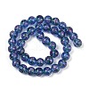 Handmade Glod Sand Lampwork Beads Strands LAMP-B028-03I-10mm-2