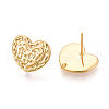 Brass Stud Earring Findings KK-N263-14G-2
