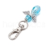 10Pcs 10 Colors Angel Glass Pendant Decorations HJEW-JM02567-5