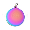 Ion Plating(IP) 304 Stainless Steel Pendants STAS-I311-33G-RC-1