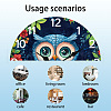 MDF Printed Wall Clock HJEW-WH0058-032-3