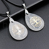 Natural Quartz Crystal Pendant Necklaces FS-WG13773-02-1