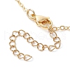 Plum Blossom Glass Links Necklace and Bracelet Sets SJEW-JS01293-01-6