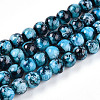 Baking Painted Glass Beads Strands DGLA-N003-8mm-A08-1