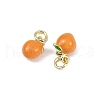 Brass Enamel Pendants KK-H072-18G-03-2
