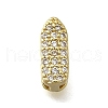 Brass Micro Pave Cubic Zirconia Letter Multi-Strand Links KK-D295-32G-09-1