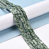 Natural Green Spot Jasper Beads Strands G-G837-24-4