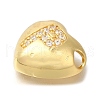 Rack Plating Brass Micro Pave Cubic Zirconia Pendants KK-I722-04G-P-2