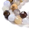 Natural Blue Chalcedony Beads Strands G-NH0021-A11-02-4