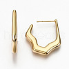 Brass Half Hoop Earrings KK-R117-023-NF-3
