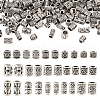 150Pcs 15 Styles Tibetan Style Alloy European Beads FIND-TA0002-68-2