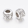 Antique Silver Rondelle Beads X-AB793-2