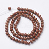 Natural Red Jasper Round Beads Strands X-GSR4mmC011-3