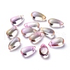 Transparent Glass Charms X-GLAA-O017-01F-1