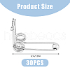 SUPERFINDINGS 30Pcs Canbon Steel Torsion Spring FIND-FH0008-71-2
