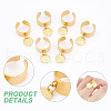 304 Stainless Steel Open Cuff Finger Rings RJEW-UN00010-4