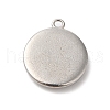 Titanium Steel Pendants STAS-D049-03G-2