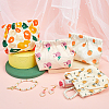Gorgecraft 4pcs Mini Cloth Printed Multipurpose Shrapnel Makeup Bags Change Purse ABAG-GF0001-26-4