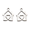 Non-Tarnish 316 Surgical Stainless Steel Pendants STAS-H190-06P-1