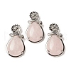 Natural Rose Quartz Pendants G-A031-02P-11-1