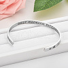 Inspirational Stainless Steel Cuff Bangles for Men Women FS-WG0E735-11-1