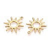 304 Stainless Steel Pendants STAS-T065-06G-2