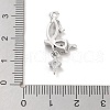 Brass Pave Clear Cubic Zirconia Pendants KK-Z061-14P-02-3