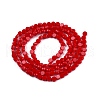 Opaque Solid Color Glass Beads Strands GLAA-N052-05A-A10-2