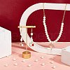 8mm About 200Pcs Glass Pearl Round Beads for Jewelry Making Round Box Kit Anti-flash White HY-PH0001-8mm-011-3
