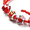Hand Painted Acrylic with Enamel Beads MACR-K354-12-6