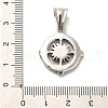 304 Stainless Steel Pendants STAS-M334-09AS-3