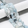 Raw Rough Natural Aquamarine Beads Strands G-B065-C16-2