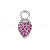 Brass Micro Pave Cubic Zirconia Pendants KK-M322-48P-02-1