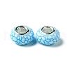 Opaque Resin European Beads RESI-C055-01C-2