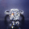 Brass Crystal Rhinestone Finger Rings for Women WGCDF56-02-1