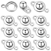 Beebeecraft 20Pcs 201 Stainless Steel Snap Clasps STAS-BBC0005-88B-1