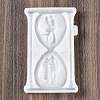 Valentine's Day Sandglass with Couple DIY Wall Decoration Statue Silicone Molds SIL-F007-11-2