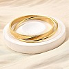 304 Stainless Steel Bangles BJEW-V004-01G-2