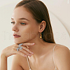 FIBLOOM 4Pcs 4 Style Rhinestone Butterfly Open Cuff Rings Set RJEW-FI0001-14-7