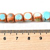 Dyed Natural Magnesite Beads Strands G-L617-B01-8mm-01-5