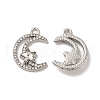 Rack Plating Alloy Crystal Rhinestone Pandants PALLOY-O106-04P-1